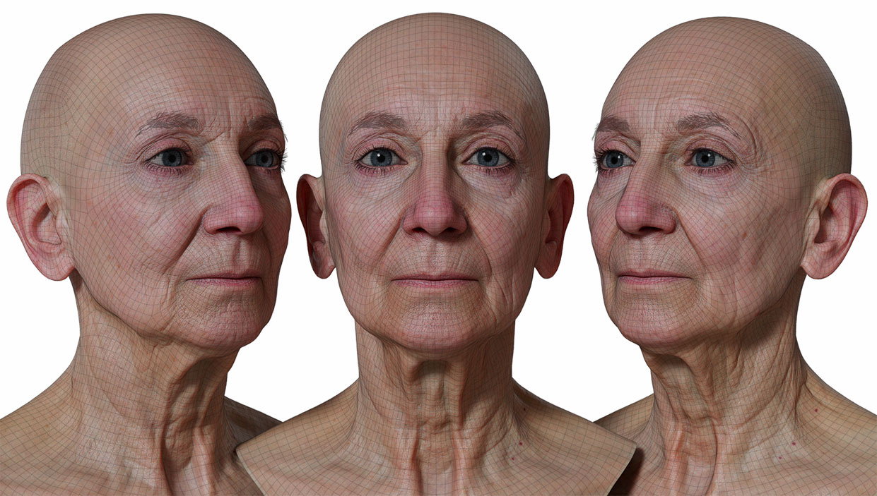 Download 3d head model with realistic skin